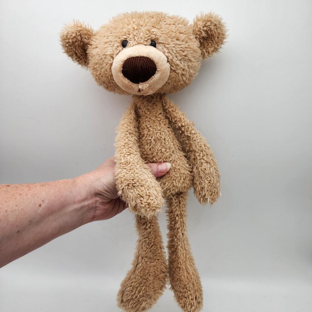 Gund Toothpick Tan Bear Plush Stuffed Animal Toy 15” Long Legs Cord Nose 6048330